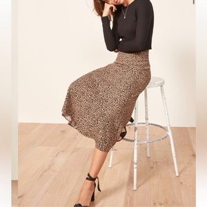 Reformation Bea Skirt in Leopard